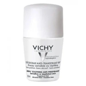VICHY DEODORANT ANTI-TRANSPIRANT 48H ROLL-ON 50ML PEAU SENSIBLE OU ÉPILÉE