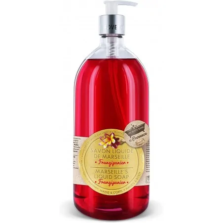 LES PETITS BAINS DE PROVENCE SAVON LIQUIDE FRANGIPANIER 1 L