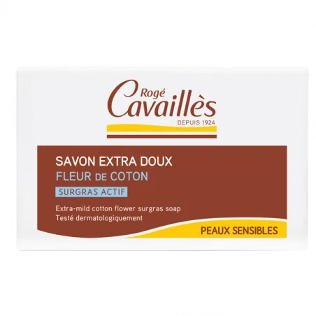ROGÉ CAVAILLÉS SAVON SURGRAS EXTRA DOUX 250G FLEUR DE COTON