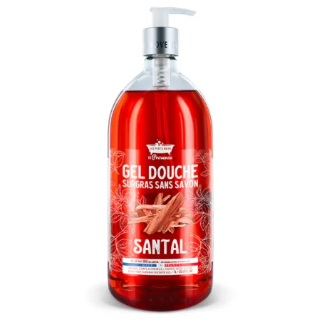 LES PETITS BAINS DE PROVENCE GEL DOUCHE SANTAL 1 L
