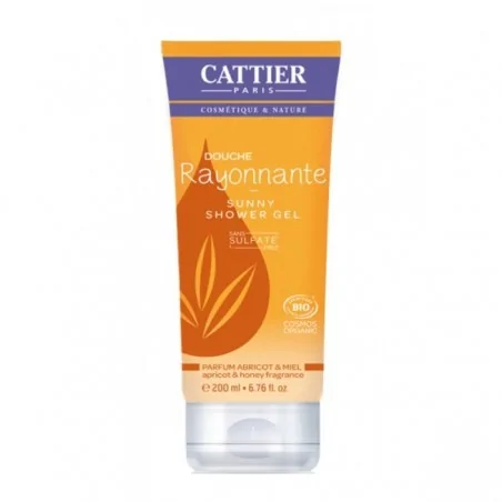 CATTIER DOUCHE RAYONNANTE SANS SULFATES ABRICOT ET MIEL 200ML