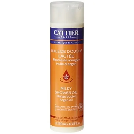 CATTIER HUILE DE DOUCHE LACTÉE – PARFUM MANGUE & ARGAN