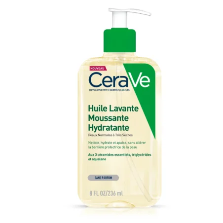 CERAVE HUILE LAVANTE MOUSSANTE HYDRATANTE 236ML