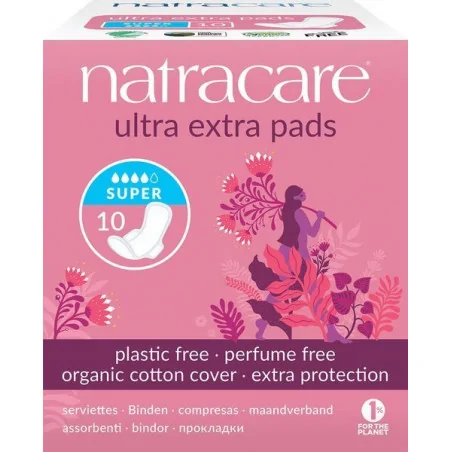 NATRACARE SERVIETTE ULTRA EXTRA SUPER 10 U
