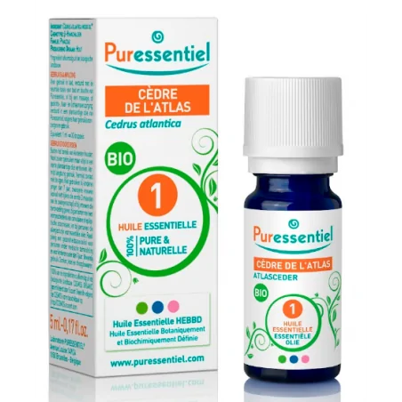 PURESSENTIEL HUILE ESSENTIELLE CÈDRE DE L’ATLAS BIO 5ML