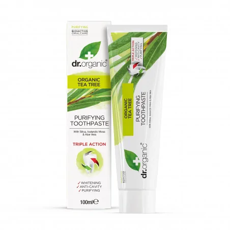 DR ORGANIC DENTIFRICE TEA TREE 100ML