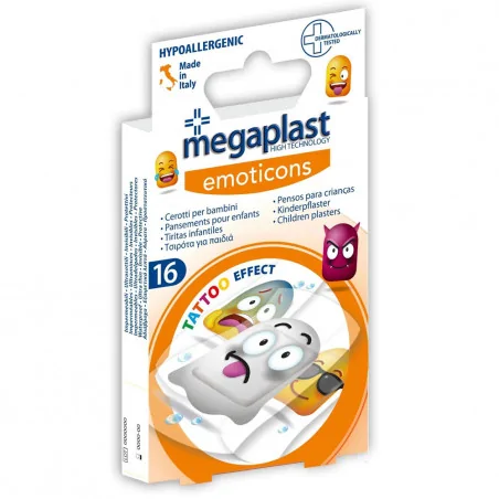MEGAPLAST PANSEMENT ENFANT TATOU BOÎTE 16 - 112479