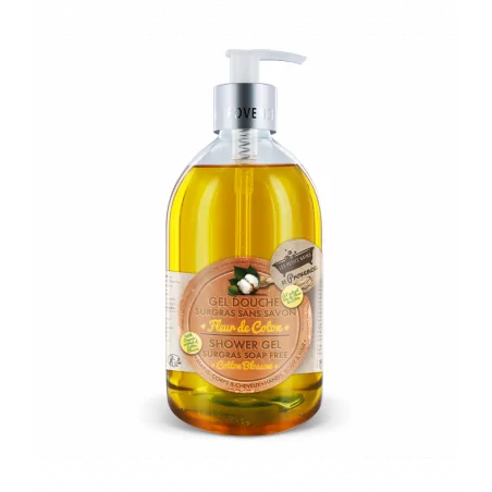 LES PETITS BAINS DE PROVENCE GEL DOUCHE FLEUR DE COTON FLACON 500 ML