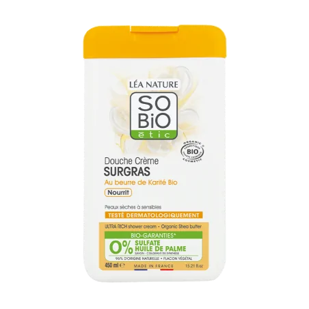 SO’BIO DOUCHE CREME SURGRAS KARITE 450ML