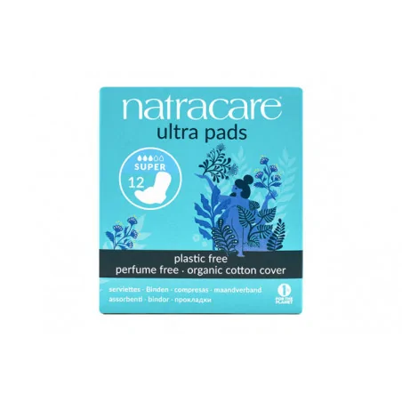 NATRACARE SERVIETTE ULTRA A RABATS 12U