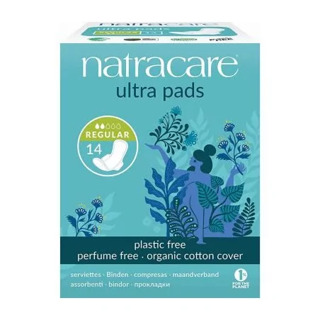 NATRACARE SERVIETTE ULTRA NORMAL A RABATS 14U