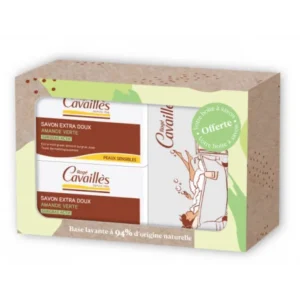 ROGE CAVAILLES SAVON PARFUME AMANDE VERTE 250G X2 +BOITE OFFERTE