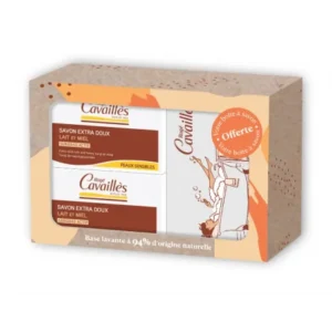 ROGE CAVAILLES SAVON PARFUME LAIT ET MIEL 250G X2 +BOITE OFFERTE