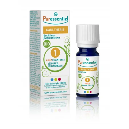 PURESSENTIEL HUILE ESSENTIELLE GAULTHERIE BIO 10ML