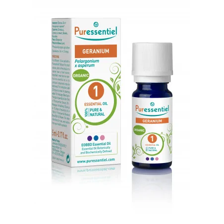 PURESSENTIEL HUILE ESSENTIELLE GERANIUM BIO 5ML