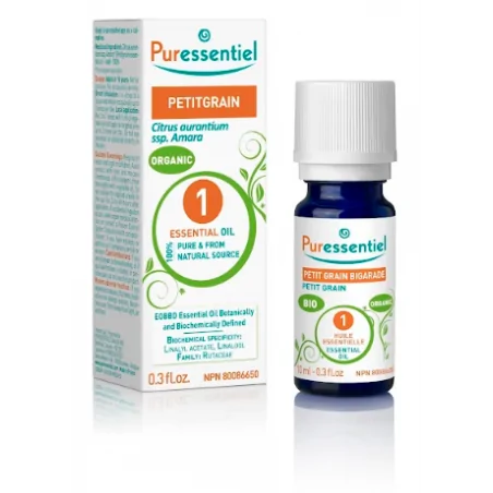 PURESSENTIEL HUILE ESSENTIELLE PETIT GRAIN BIGARADE BIO 10 ML