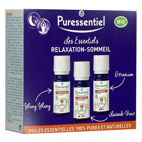 PURESSENTIEL HUILE ESSENTIELLE PACK LES ESSENTIELS RELAXATION-SOMMEIL