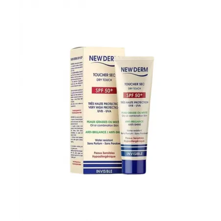 NEW DERM ECRAN INVISIBLE TOUCHER SEC SPF50+ 50 ML