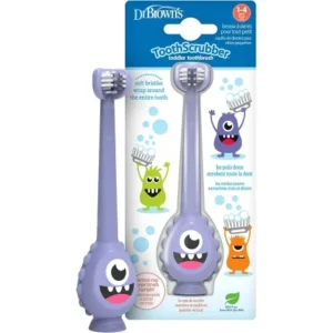 DR BROWNS BROSSE A DENTS BEBE 1-4 ANS MONSTRE VIOLLET