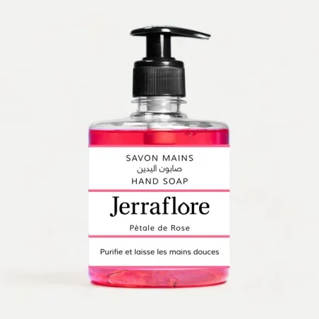 JERRAFLORE SAVON MAINS ROSE 500ML