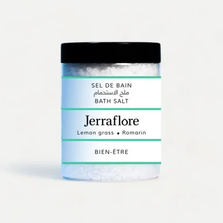 JERRAFLORE SEL DE BAIN LEMON GRASS & ROMARIN 400G