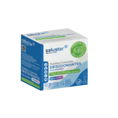 SALUSTAR LINGETTES DEODORANTES A L'ALLUN UNIDOSE 12 UNITES
