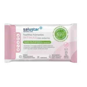 SALUSTAR LINGETTES HUMIDES HYGIÈNE INTIME 12 UNITÉS