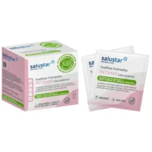 SALUSTAR HYGIÈNE INTIME LINGETTES HUMIDES UNIDOSES 12 UNITÉS