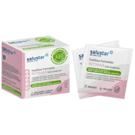 SALUSTAR HYGIÈNE INTIME LINGETTES HUMIDES UNIDOSES 12 UNITÉS