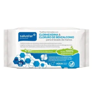 SALUSTAR LINGETTES CHLORHEXIDINE ET CHLORURE B72 UNITES