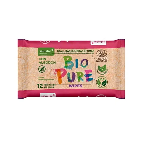 SALUSTAR BIOPURE LINGETTES INTIME 12U