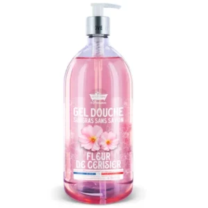 LES PETITS BAINS DE PROVENCE GEL DOUCHE FLEUR DE CERISIER 1L