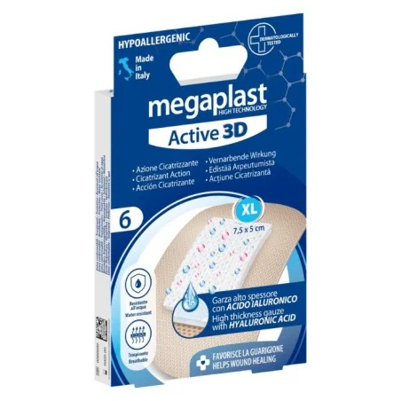 MEGAPLAST ACTIVE 3D PANSEMENT XL CICATRISANT BOITE DE 6 - 82000