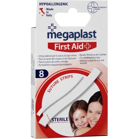 MEGAPLAST FIRST AID SUTURE STRIP STERILE BOITE DE 8 - 112806