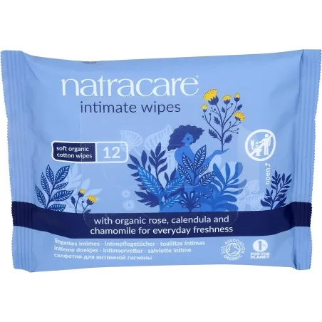 NATRACARE LINGETTES INTIMES 12 UNITÉS