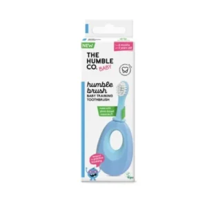 THE HUMBLE CO BROSSE A DENTS A BASE DE PLANTES POUR BEBE ULTRA DOUCE - BLEU