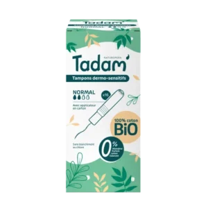 TADAM’ TAMPONS DERMO-SENSITIFS AVEC APPLICATEUR NORMAL X16