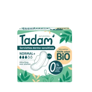 TADAM' SERVIETTES ULTRA FINES AVEC AILETTES NORMAL+ X14