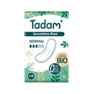 TADAM' SERVIETTES MATERNITE NORMAL X18