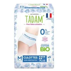 TADAM' CULOTTES ECOLOGIQUES FUITES URINAIRES JETABLES TAILLE M 9U