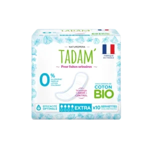 TADAM' SERVIETTES ECOLOGIQUES FUITES URINAIRES EXTRA 10U