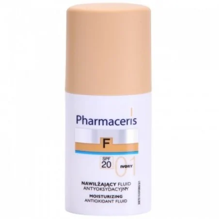 PHARMACERIS FOND DE TEINT FLUIDE HYDRATANT SPF20 01 IVOIRE 30ML