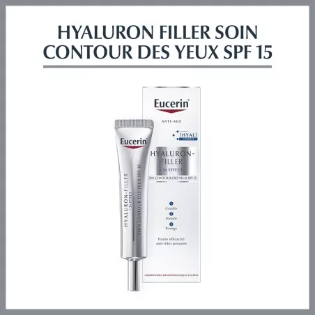 EUCERIN HYALURON-FILLER +3X EFFECT, CONTOUR DES YEUX SPF15 15ML
