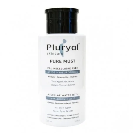 PLURYAL® SKINCARE PURE MUST EAU MICELLAIRE AVEC ACIDE HYALURONIQUE