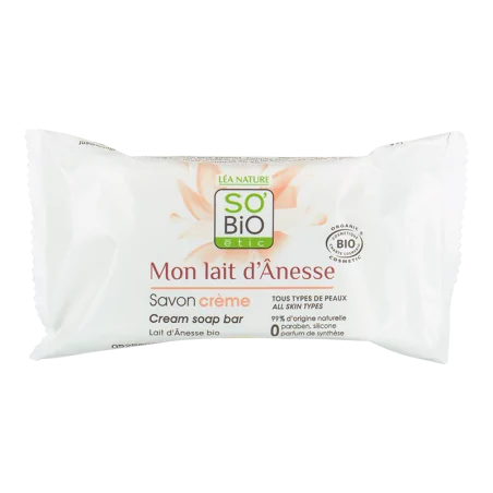 SO BIO SAVON CREME BLOC AU LAIT D'ANESSE 100 G