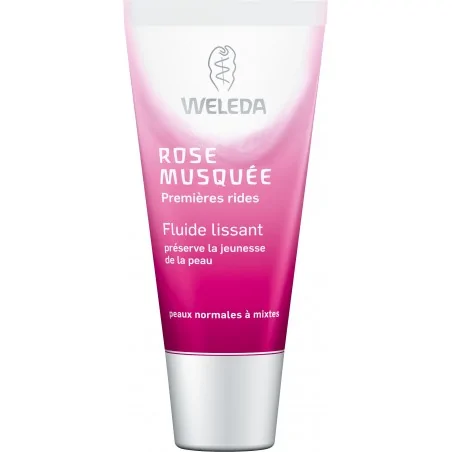 WELEDA FLUIDE LISSANT À LA ROSE MUSQUÉE BIO 30ML