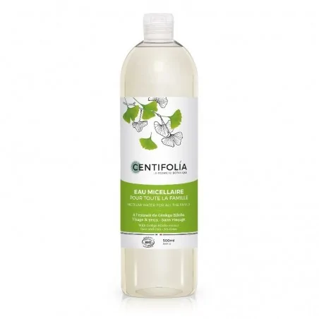 CENTIFOLIA EAU MICELLAIRE POUR TOUTE LA FAMILLE BIO 500ML