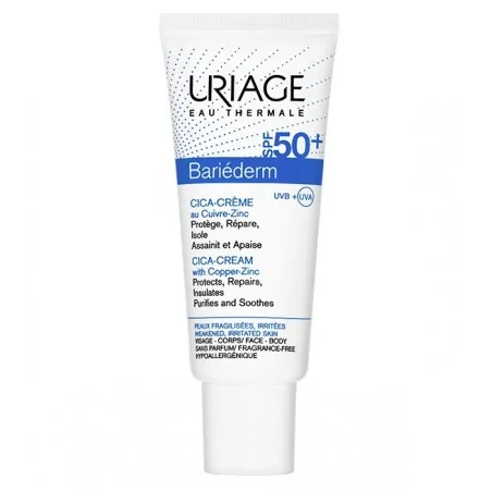 URIAGE BARIÉDERM CICA-CRÈME SPF50+ AU CUIVRE-ZINC 40 ML