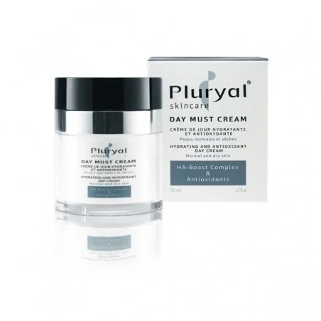 PLURYAL SKINCARE CRÈME DE JOUR HYDRATANTE ET ANTIOXYDANTE (PEAUX NORMALES ET SÈCHES) 50ML