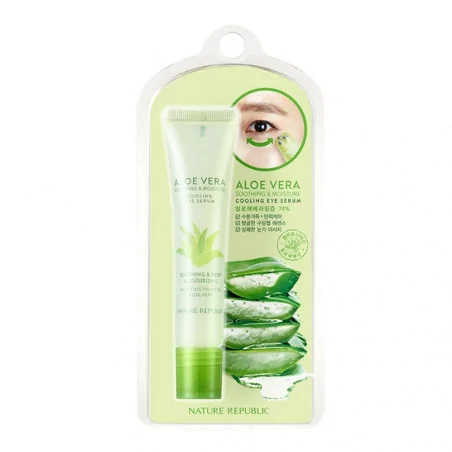 NATURE REPUBLIC SOOTHING & MOISTURE ALOE VERA COOLING EYE SERUM 15ML